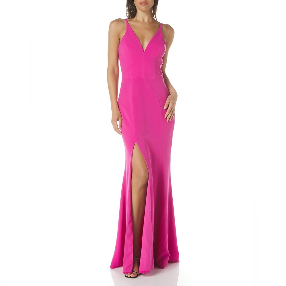Nwt Dress The Population Iris High-Slit Gown Xxl & S